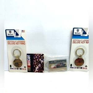 3 Vintage NASCAR Keychains NEW SEALED Kyle Petty Ernie Irvin Talladega Speedway